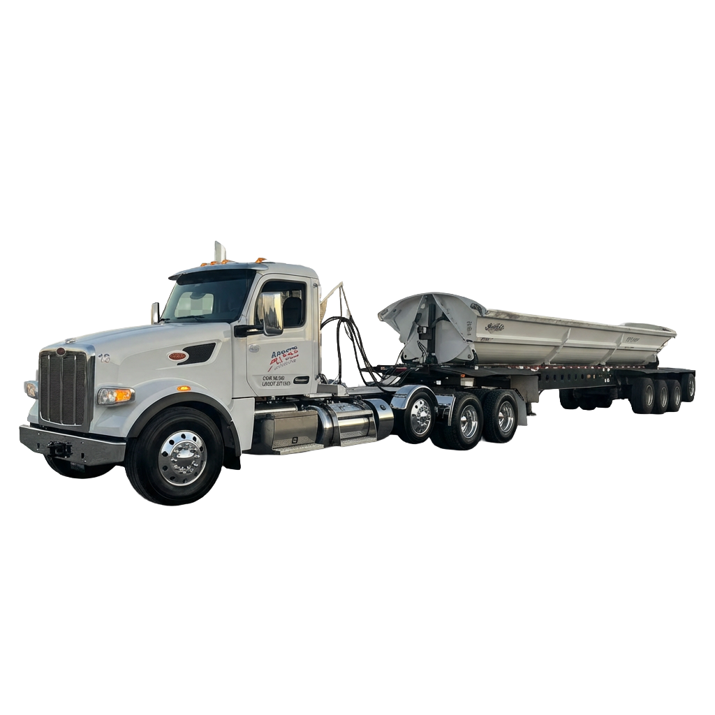 Side dump truck service