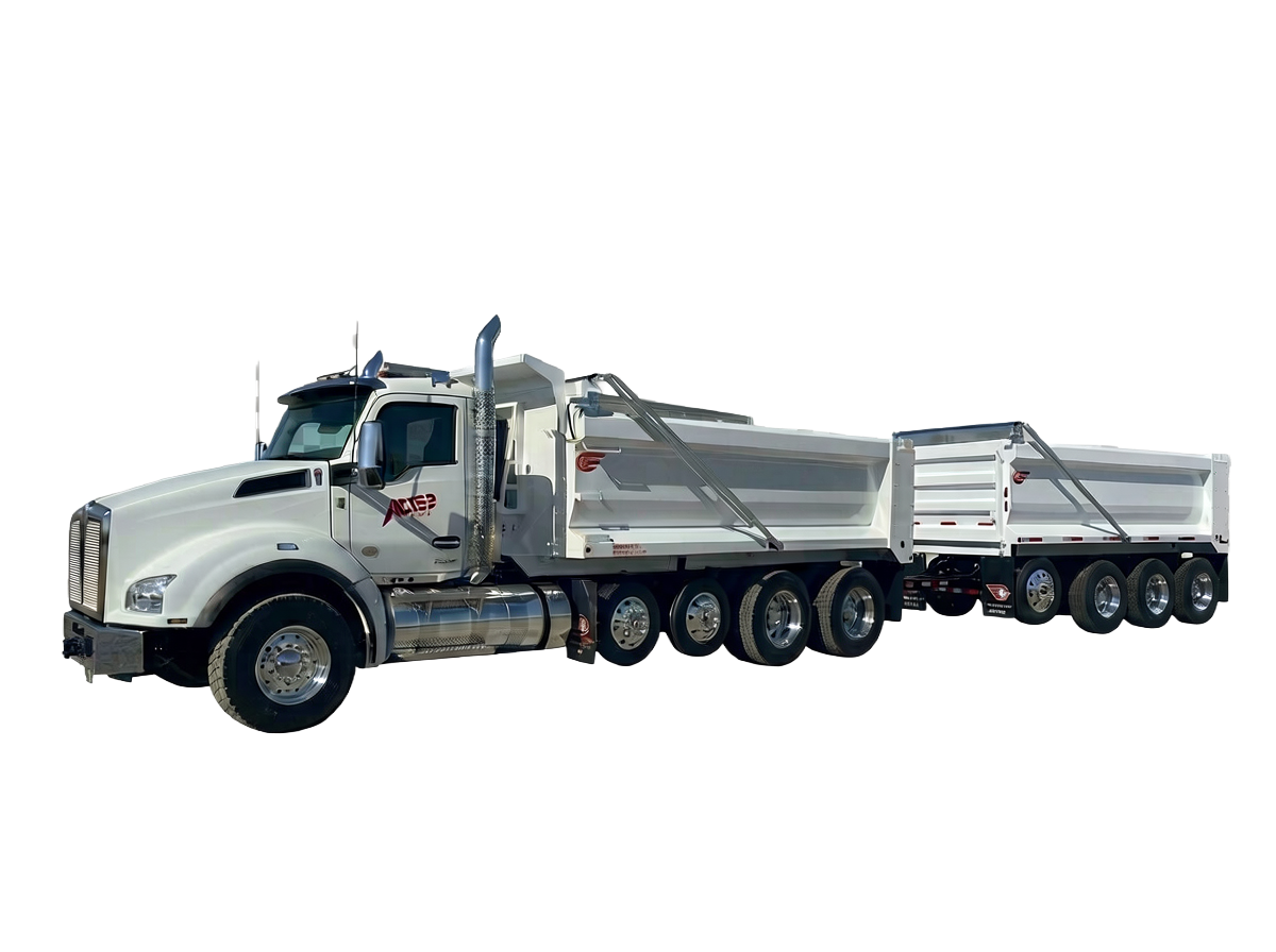 Truck and pup trailer service